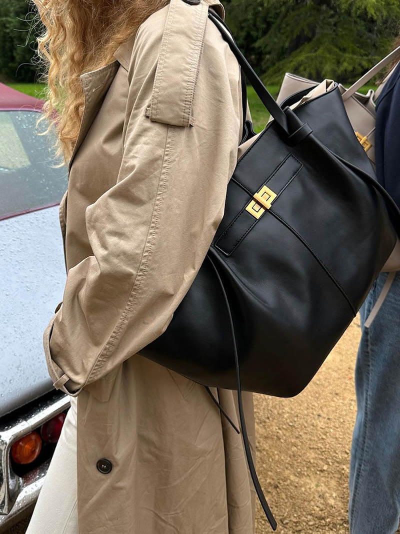 Adèle | Sac cabas en cuir Noir – Adele | Sac cabas en cuir noir | FormaLuxe