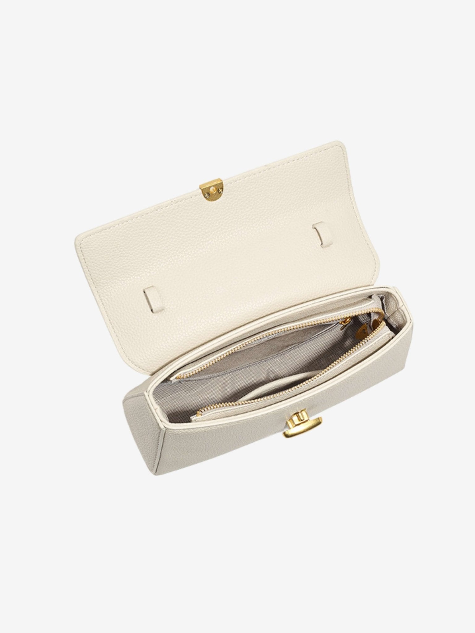 Cassy | Elegant vegan leather crossbody bag with removable strap