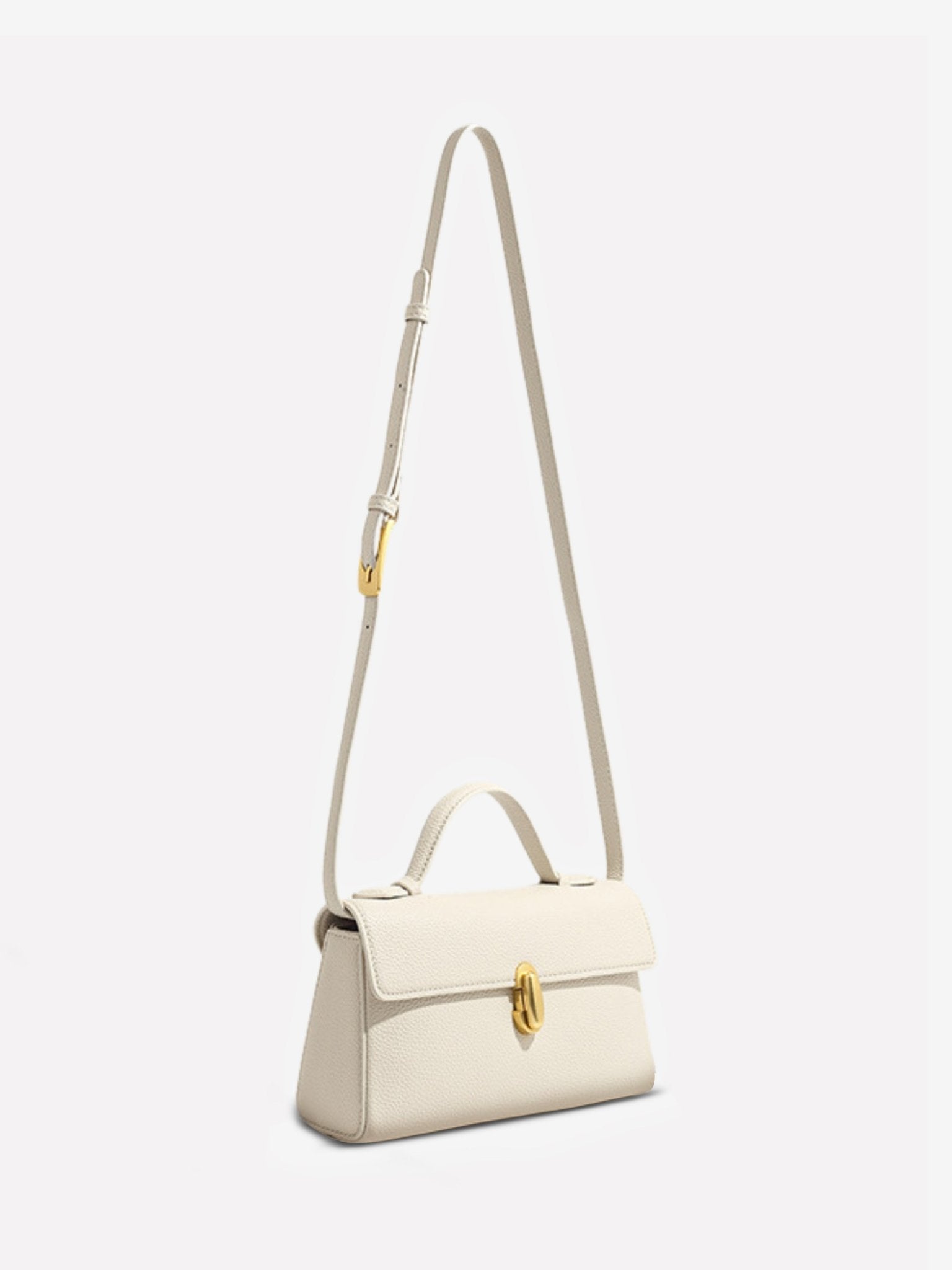 Cassy | Elegant vegan leather crossbody bag with removable strap