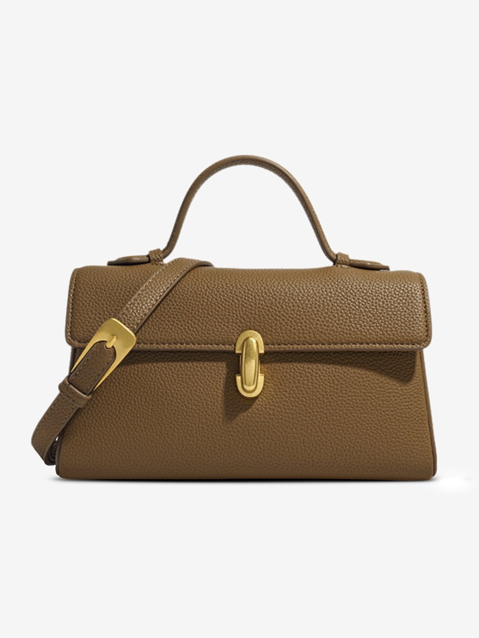 Cassy | Elegant vegan leather crossbody bag with removable strap