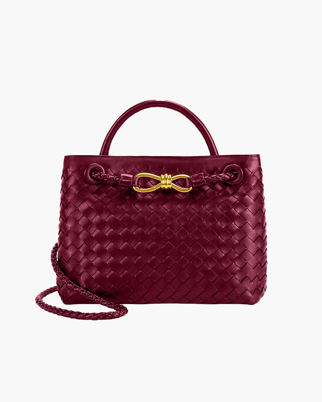 Lucia Woven Bag Black – Handbags | FormaLuxe