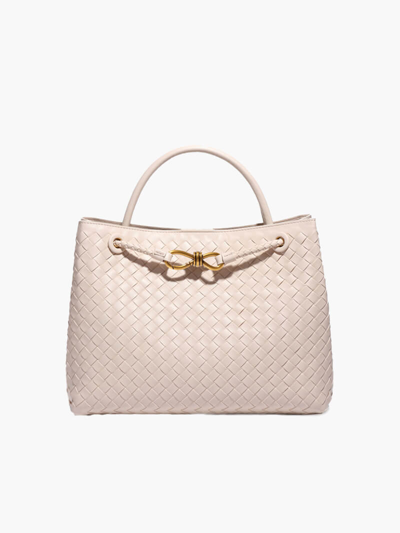 Lucia Woven Bag Black – Handbags | FormaLuxe