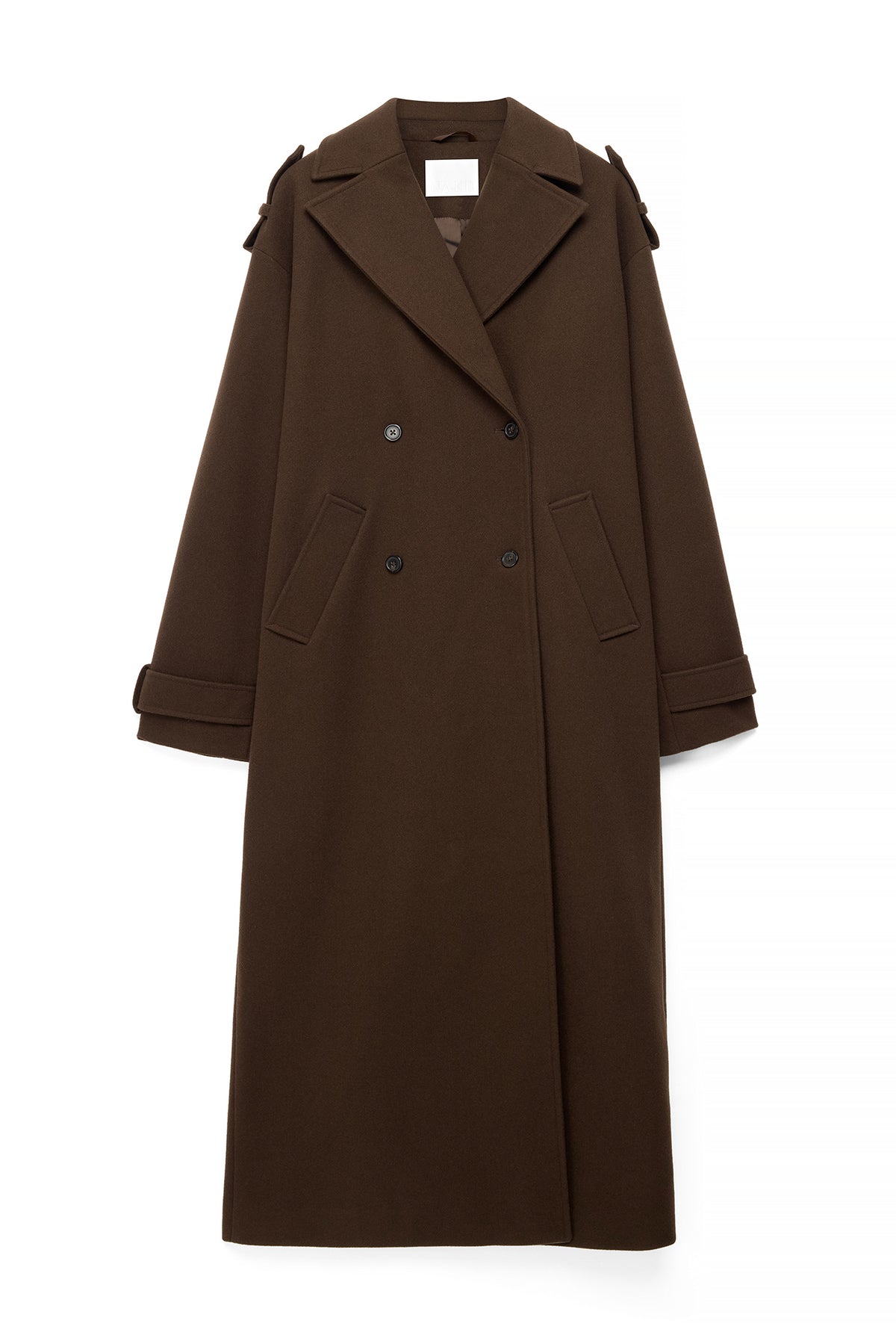 Langer Mantel Damen Frieda in Braun – FormaLuxe