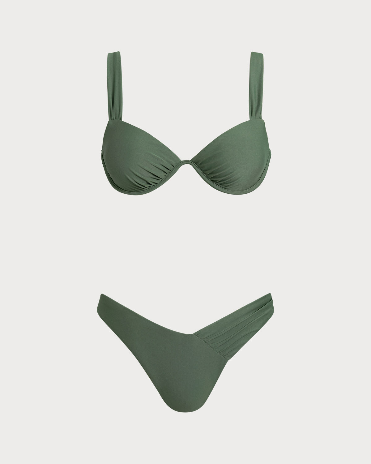 Yara | Bügel-Bikini-Set – Armeegrün