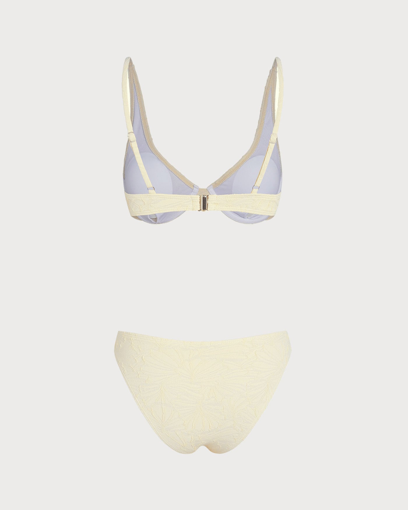 Amara | Bügel-Bikini mit Jacquard – Beige