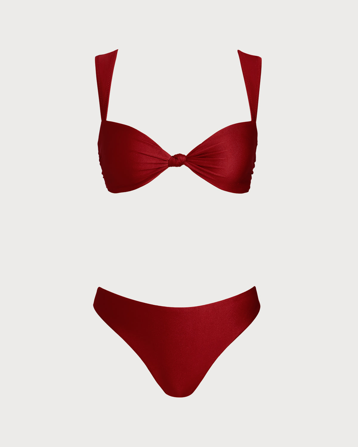 Talia | Triangel-Bikini tief geschnitten – Rot