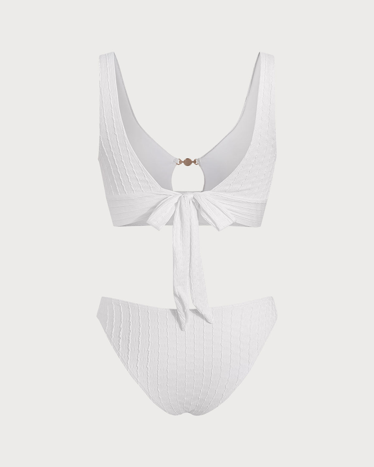 Elsa | Tankini-Set mit Cut-Out – Weiß