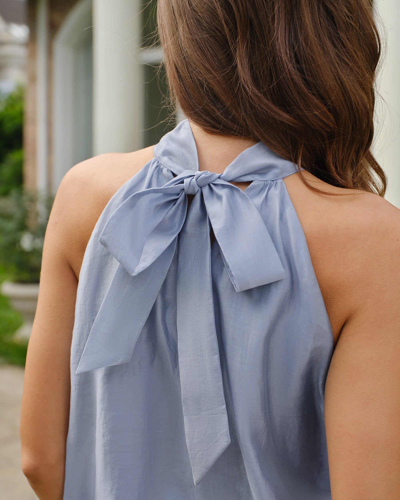 Livia Tie-Top in Blau